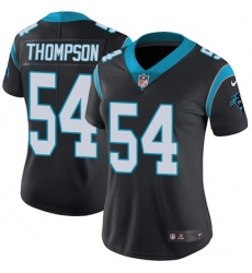 Nike Panthers #54 Shaq Thompson Black Team Color Womens Stitched NFL Vapor Untouchable Limited Jersey