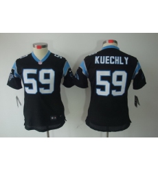 Women Nike Carolina Panthers 59# Kuechly Black Color[Women Limited Jerseys]