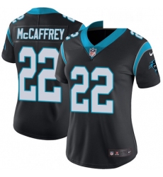 Womens Nike Carolina Panthers 22 Christian McCaffrey Black Team Color Vapor Untouchable Limited Player NFL Jersey