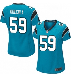 Womens Nike Carolina Panthers 59 Luke Kuechly Game Blue Alternate NFL Jersey