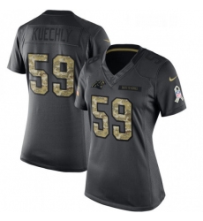 Womens Nike Carolina Panthers 59 Luke Kuechly Limited Black 2016 Salute to Service NFL Jersey