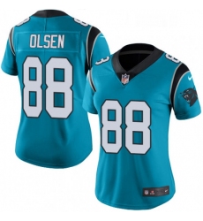 Womens Nike Carolina Panthers 88 Greg Olsen Blue Alternate Vapor Untouchable Limited Player NFL Jersey