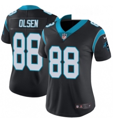 Womens Nike Carolina Panthers 88 Greg Olsen Elite Black Team Color NFL Jersey