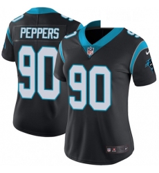 Womens Nike Carolina Panthers 90 Julius Peppers Elite Black Team Color NFL Jersey