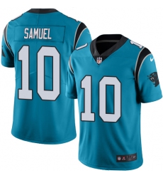 Nike Panthers #10 Curtis Samuel Blue Youth Stitched NFL Limited Rush Jersey