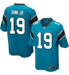 Nike Panthers #19 Ted Ginn Jr Blue Alternate Youth Stitched NFL Elite Jersey