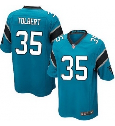 Nike Panthers #35 Mike Tolbert Blue Alternate Youth Stitched NFL Elite Jersey