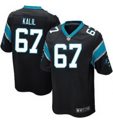 Nike Panthers #67 Ryan Kalil Black Team Color Youth Stitched NFL Elite Jersey
