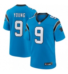 Youth Carolina Panthers 9 Bryce Young Blue 2023 Draft Stitched Game Jersey