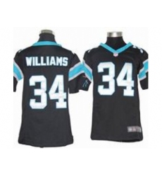 Youth Nike Carolina Panthers #34 DeAngelo Williams Black Jerseys
