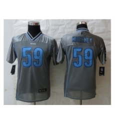 Youth Nike Carolina Panthers #59 Kuechly Grey Jerseys(Vapor)
