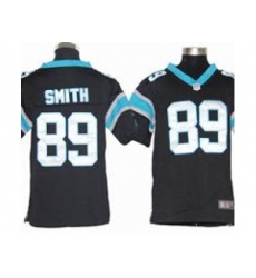 Youth Nike Carolina Panthers #89 Steve Smith Black Jerseys
