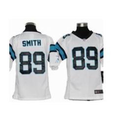 Youth Nike Carolina Panthers #89 Steve Smith white Jerseys