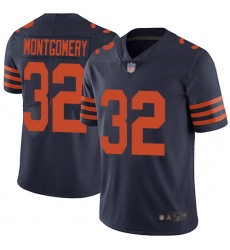 Bears 32 David Montgomery Navy Blue Alternate Men Stitched Football Vapor Untouchable Limited Jersey