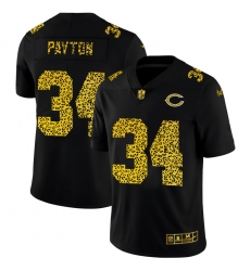 Chicago Bears 34 Walter Payton Men Nike Leopard Print Fashion Vapor Limited NFL Jersey Black