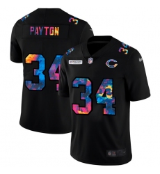 Chicago Bears 34 Walter Payton Men Nike Multi Color Black 2020 NFL Crucial Catch Vapor Untouchable Limited Jersey