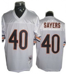 Chicago Bears 40 Gale Sayers Throwback White Jersey Small Number (1)