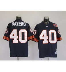 Chicago Bears 40 SAYERS blue throwback Jerseys