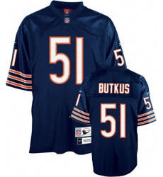 Chicago Bears 51 BUTKUS blue throwback jerseys
