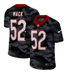Chicago Bears 52 Khalil Mack Men Nike 2020 Black CAMO Vapor Untouchable Limited Stitched NFL Jersey