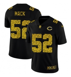 Chicago Bears 52 Khalil Mack Men Nike Leopard Print Fashion Vapor Limited NFL Jersey Black