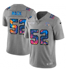 Chicago Bears 52 Khalil Mack Men Nike Multi Color 2020 NFL Crucial Catch NFL Jersey Greyheather