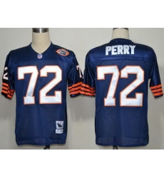 Chicago Bears 72 William Perry Blue Throwback NFL Jerseys