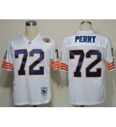 Chicago Bears 72 William Perry White Throwback NFL Jerseys