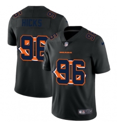 Chicago Bears 96 Akiem Hicks Men Nike Team Logo Dual Overlap Limited NFL Jersey Black