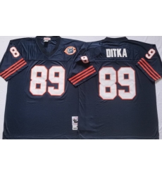 Chicago Bears Blue 89 DITKA Blue Stitched NFL Throwback Jersey