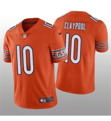 Men Chicago Bears 10 Chase Claypool Orange Vapor Untouchable Limited Stitched Football Jersey