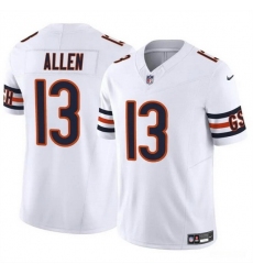Men Chicago Bears 13 Keenan Allen White 2023 F U S E  Vapor Stitched Football Jersey