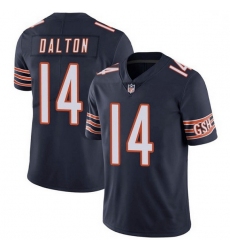 Men Chicago Bears 14 Andy Dalton Navy Vapor untouchable Limited Stitched Jersey