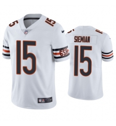 Men Chicago Bears 15 Trevor Siemian White Vapor Untouchable Limited Stitched Jersey