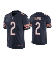 Men Chicago Bears 2 Cairo Santos Navy Vapor Untouchable Limited Stitched Jersey
