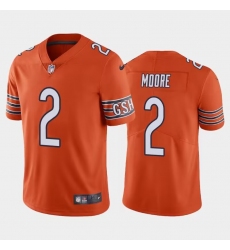 Men Chicago Bears 2 D J  Moore Orange Vapor Untouchable Stitched Football Jersey