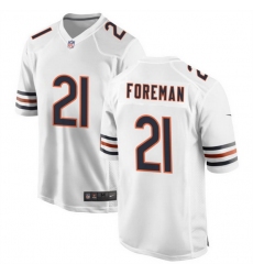 Men Chicago Bears 21 D 27Onta Foreman White Stitched Game Football Jersey