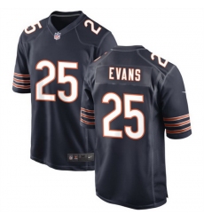 Men Chicago Bears 25 Darrynton Evans Navy Stitched Game Football Jersey