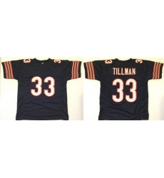 Men Chicago Bears 33 Charles Tillman Navy Stitched Football Jersey