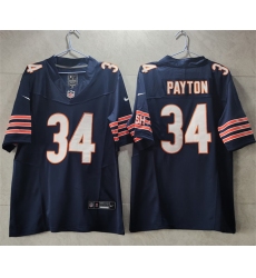 Men Chicago Bears 34 Walter Payton Navy 2023 F U S E Vapor Untouchable Limited Stitched Football Jersey