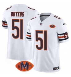 Men Chicago Bears 34 Walter Payton Navy 2025 F U S E  With VMH Patch Vapor Untouchable Limited Stitched Football Jersey