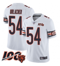 Men Chicago Bears 54 Brian Urlacher White Vapor Untouchable Limited Player 100th Season Football Jersey 