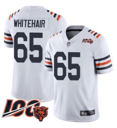 Men Chicago Bears 65 Cody Whitehair White 100th Season Limited Football Jersey