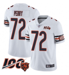 Men Chicago Bears 72 William Perry White Vapor Untouchable Limited Player 100th Season Football Jersey