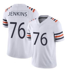 Men Chicago Bears 76 Teven Jenkins White 2021 Vapor Untouchable Stitched NFL Nike Alternate Classic Limited Jersey