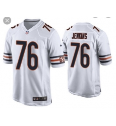 Men Chicago Bears 76 Teven Jenkins White Vapor untouchable Limited Stitched Jersey
