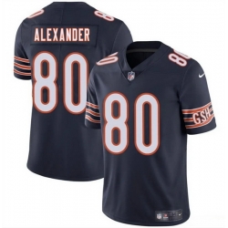 Men Chicago Bears 80 Maurice Alexander Navy 2025 Vapor Stitched Football Jersey