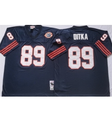 Men Chicago Bears 89 DITKA Navy Limited NFL Jersey