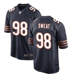 Men Chicago Bears 98 Montez Sweat Navy Stitched Game Football Jersey