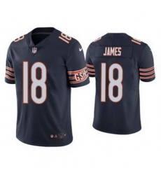 Men Navy Chicago Bears 18 Jesse James Vapor untouchable Limited Stitched Jersey